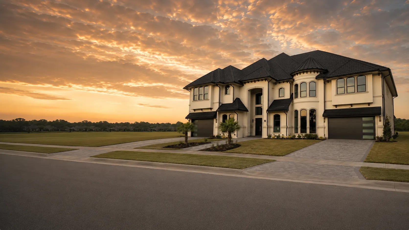 Custom home built by Marvel Homes on a privately owned lot in the Dallas-Fort Worth area